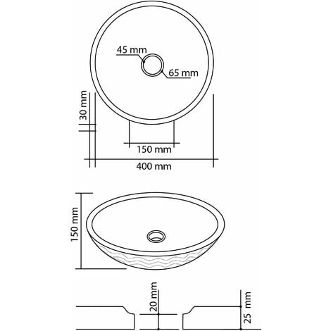 MOSAVIT CERAM Lavabo Sobre Encimera Beige — Bañoidea