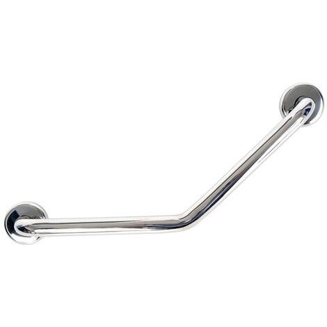 Kibath Asa Seguridad en z LISA de 43 cm acabado CROMO brillo fabricado en acero inoxidable