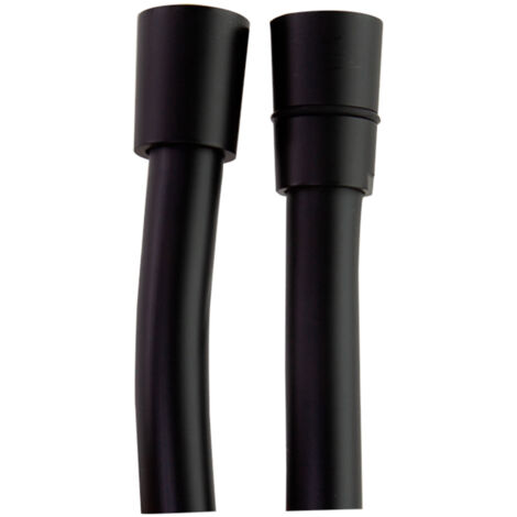 Ramon Soler - Flexo para Grifo de Ducha PVC Color Negro Mate 1,75m G1/2"-G1/2" Antitwist System