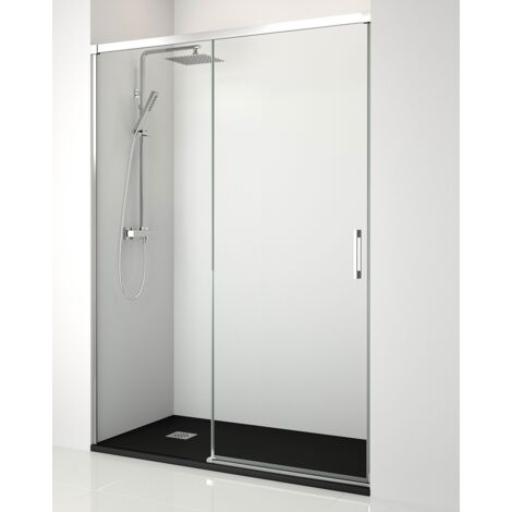 BATHME NIXON Mampara Frontal Ducha Fijo+Corredera Cromo - Medida: 134-139 cms - ref: YA11140000 (1/5)