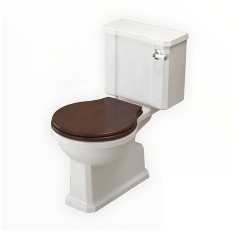 VALADARES NEOCLASSICA Inodoro Completo Cisterna Baja - Asiento: NEGRO - Desagüe: AL SUELO - ref: 16024002K+16163002K+50343480