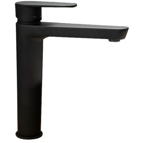 Ramon Soler - Grifo de Lavabo Monomando Negro Mate con Sistema S3 de Ahorro de Agua y Apertura en Frío Serie Alexia