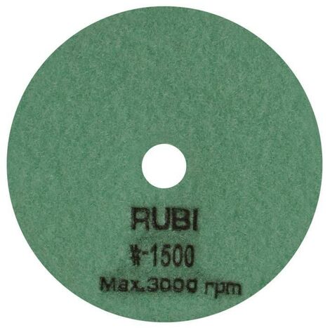 RUBI 62975 Disco Flexible Diamantado Para Pulir 100 mm Grano 1500 - ref: 62975
