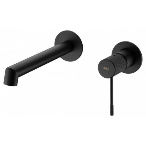 IMEX GLD038/NG LINE Grifo de Lavabo Empotrado Negro Mate - ref: GLD038/NG (1/5)