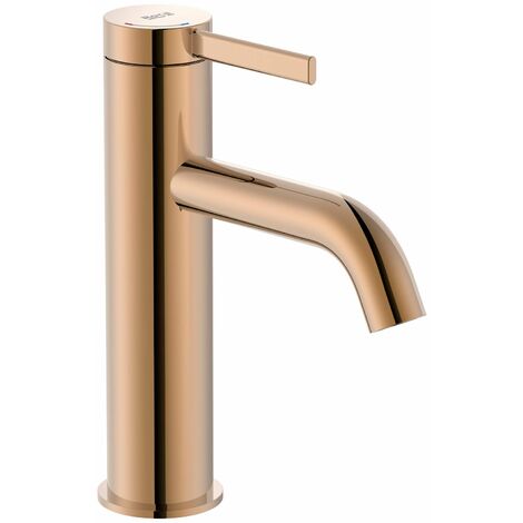ROCA A5A3A9ERG0 ONA Grifo Monomando Lavabo Desagüe Clic Clac Oro Rosa - ref: A5A3A9ERG0