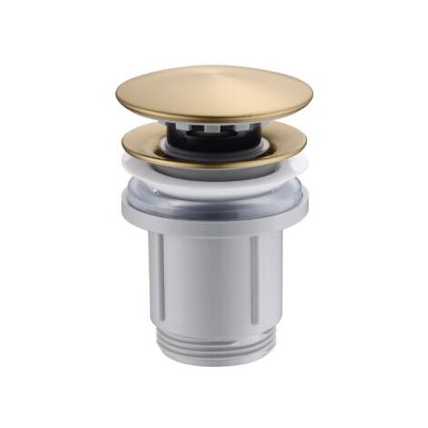 Valvula click-clack PVC oro cepillado