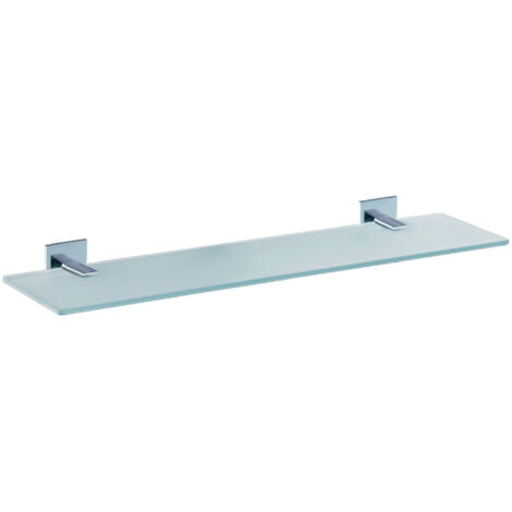 Repisa de pared adhesiva, serie SINTOR, acabado cromo - MANILLONS TORRENT