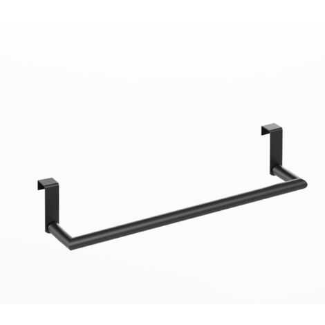 MANILLONS TORRENT 06343081 Toallero Barra Redondo 37 cm Lateral Mueble Negro Mate - ref: 06343081 (1/2)
