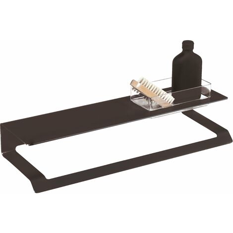 MANILLONS TORRENT 02396081 SLIM Repisa Toallero Adhesivo Negro Mate - ref: 02396081