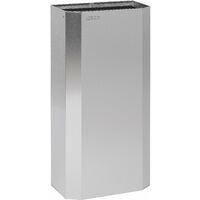 MEDICLINICS PPA4279CS Papelera Abierta de 40L AISI 304 Acabado Satinado con Aro Basculante - ref: PPA4279CS