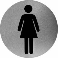 MEDICLINICS PS0002CS Señal Autoadhesiva para Puerta de WC de Mujer - ref: PS0002CS