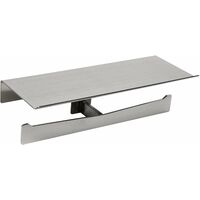 MEDICLINICS AI2004CS AURA Portarrollos Doble Estante Acero Inox Satinado - ref: AI2004CS