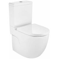 ROCA MERIDIAN COMPACTO Rimless Inodoro Completo - Asiento: CAIDA NORMAL