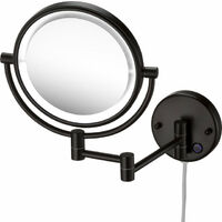 MANILLONS TORRENT 06348081 Espejo Aumento 5X Pared Negro Mate - ref: 06348081