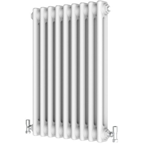 Biubiubath 600x425mm Traditional Cast Iron Style Radiator Horizontal 2 Column White (1/3)