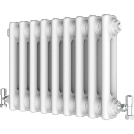 Biubiubath 300x425mm Traditional Cast Iron Style Radiator Horizontal 2 Column White (1/3)
