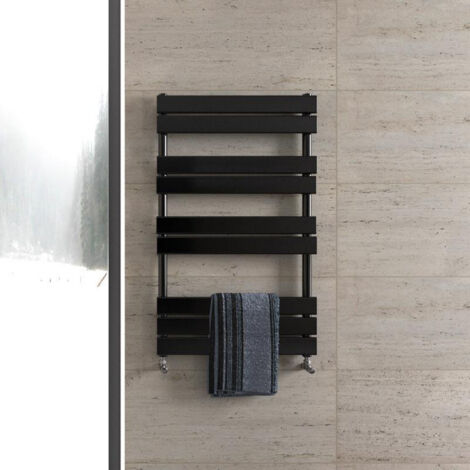 Biubiubath Flat Panel Towel Rail Radiator 1000x600mm Black