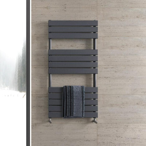 Biubiubath Flat Panel Towel Rail Radiator 1200x600mm Anthracite