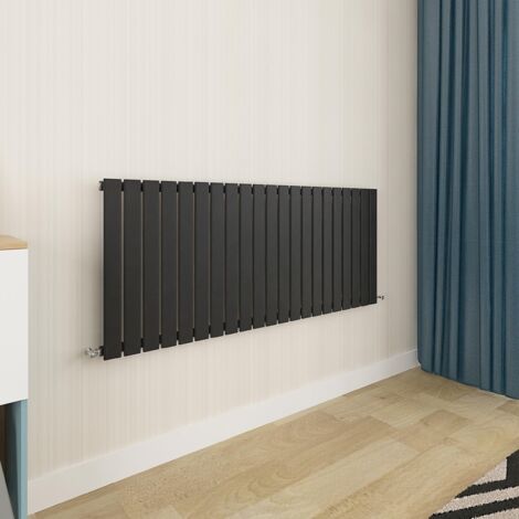 Biubiubath Flat Panel Radiator 600x1428mm Single Black