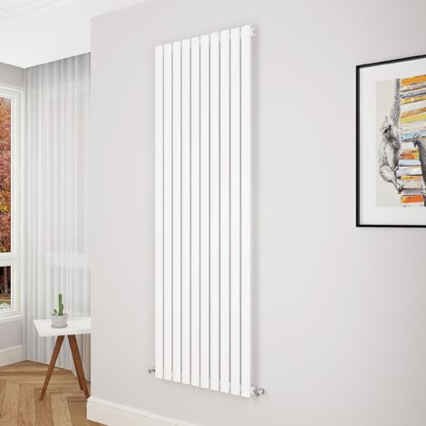 Biubiubath Oval Column Radiator 1800x590mm Single Black