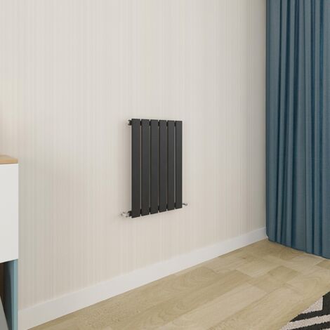 Biubiubath Flat Panel Radiator 600x408mm Single Black