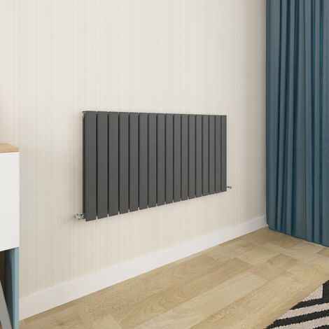 Biubiubath Flat Panel Radiator 600x1156mm Double Anthracite