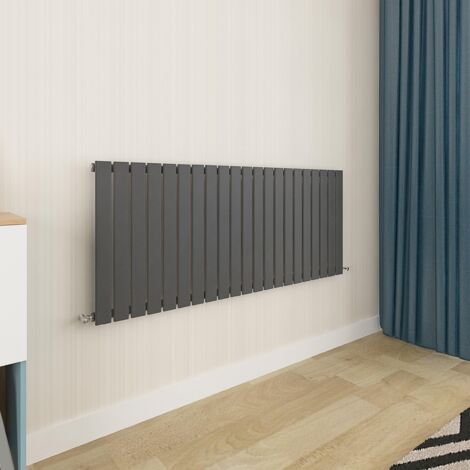 Biubiubath Flat Panel Radiator 600x1428mm Single Anthracite