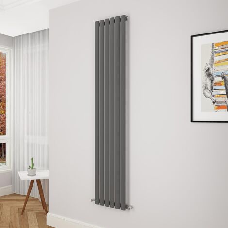 Biubiubath Oval Column Radiator 1800x354mm Single Anthracite (1/5)