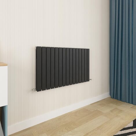 Biubiubath Flat Panel Radiator 600x1020mm Double Black