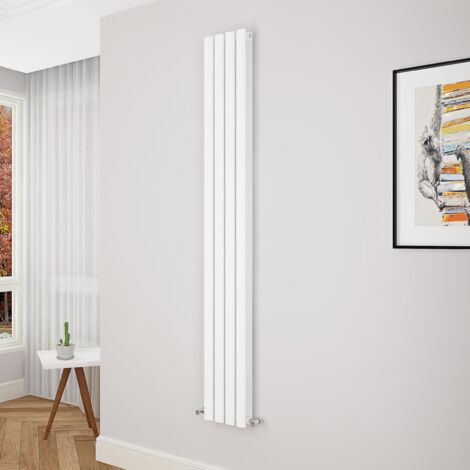 Biubiubath Oval Column Radiator 1800x236mm Double White
