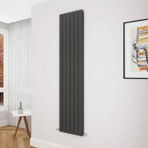 Biubiubath Flat Panel Radiator 1800x408mm Double Black
