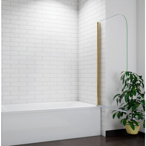 Biubiubath Pivot Duschwand 800 X 1400 Mm – Gehärtetes Glas, Matt-schwarzer Rahmen, Wasserdicht, Links/rechts Montierbar