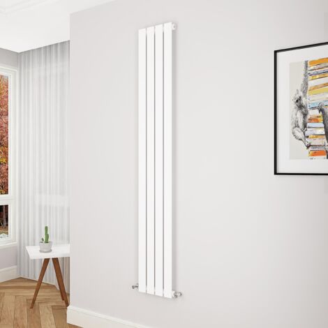Biubiubath Flat Panel Radiator 1800x272mm Single White