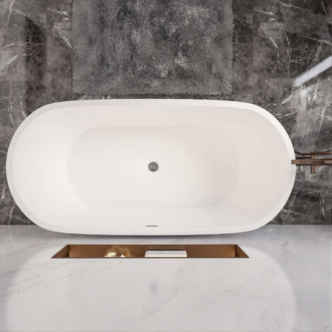 Biubiubath Modern Designer Bathroom Freestanding Double Ended Bath Bathtub 1700x800mm
