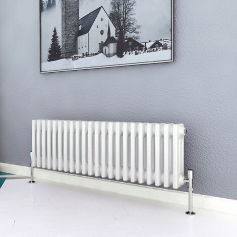 Biubiubath Traditional Cast Iron Radiator 300x1010mm 3 Column White (1/5)