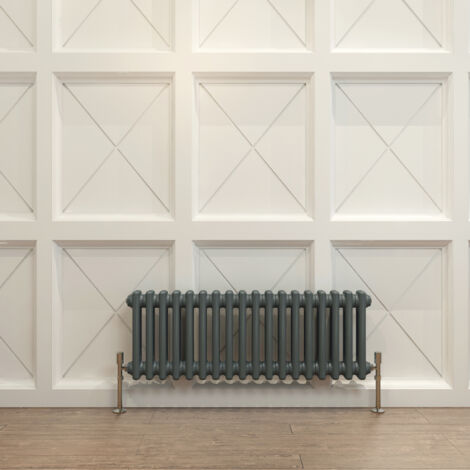 Biubiubath Traditional Cast Iron Radiator 300x830mm 2 Column Anthracite (1/5)