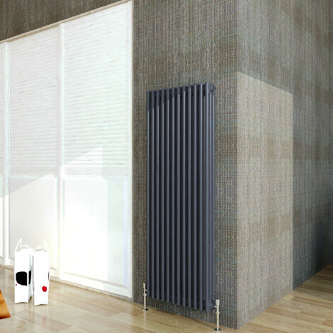 Biubiubath Traditional Cast Iron Radiator 1500x560mm 3 Column Anthracite (1/5)