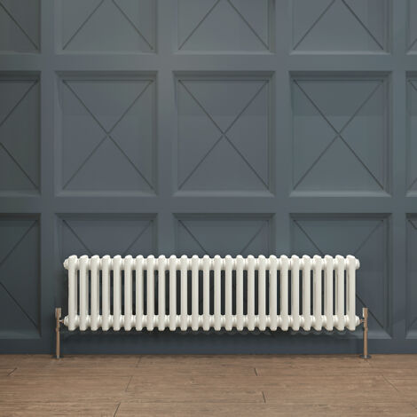 Biubiubath Traditional Cast Iron Radiator 300x1190mm 2 Column White