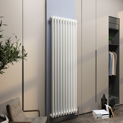Biubiubath Traditional Cast Iron Radiator 1500x470mm 2 Column White