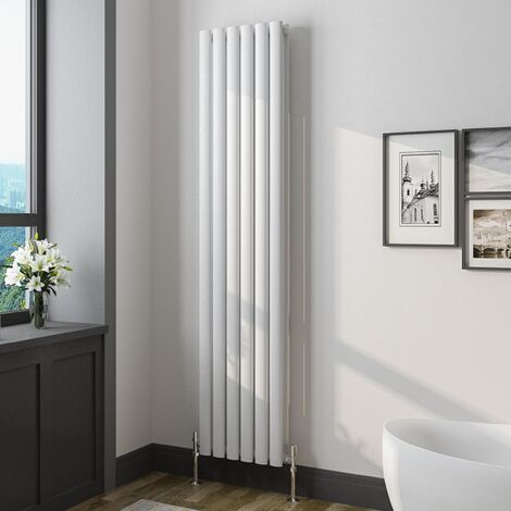 Oval Column Radiator 1600x354mmWhite Vertical Radiator Double Modern Central Heating Radiators