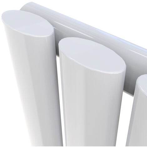 Oval Column Radiator 1800x236mmWhite Vertical Radiator Single Modern Central Heating Radiators