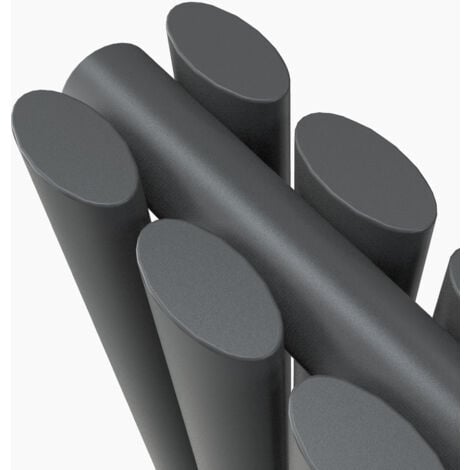 Oval Column Radiator 1800x472mm Anthracite Vertical Radiator Double Modern Central Heating Radiators