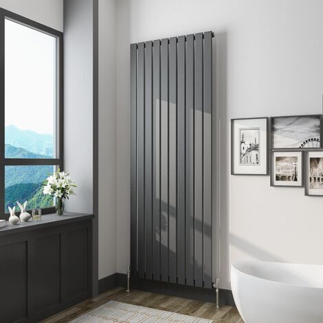 1800x680mm Vertical Tall Upright Central Radiators Single Anthracite Flat Panel Radiator
