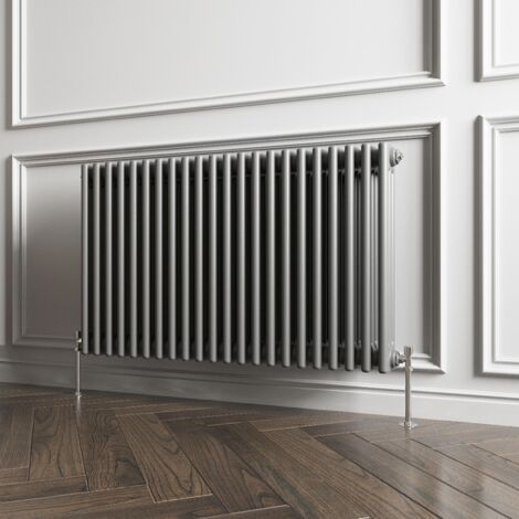 Biubiubath Traditional Cast Iron Style Radiator Horizontal 3 Column Anthracite 600x1010mm