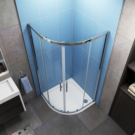 900 x 900 mm Quadrant Shower Enclosure 6mm Tempered Sliding Glass Cubicle Door