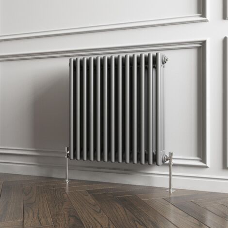 Biubiubath Traditional Cast Iron Style Radiator Horizontal 3 Column Anthracite 600x605mm