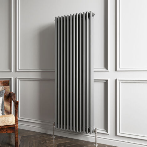 Biubiubath Traditional Cast Iron Style Radiator Vertical 3 Column Anthracite 1500x560mm