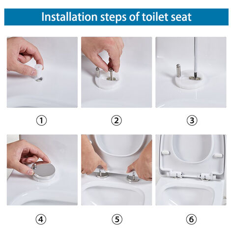 BTW Back To Wall Toilet Pan With Soft Close Seat Bathroom Cloakroom WC Modern