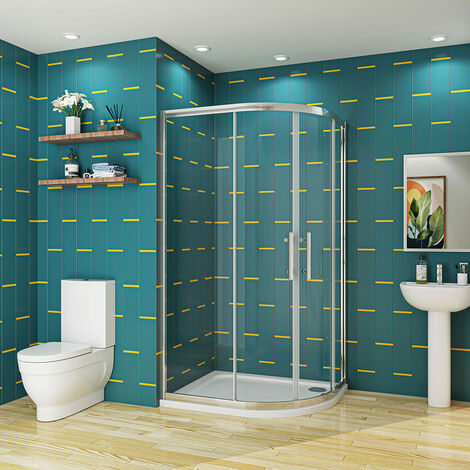 Biubiubath 1000x900x1900mm Quadrant Shower Cubicle Enclosure 8mm Easy Clean Glass
