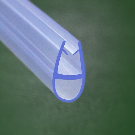Biubiubath Bath Shower Screen Door Seal Strip for 8mm Glass Thickness 12mm Seals Gap (Type 4)